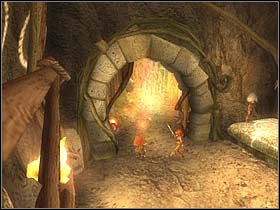 Tuż za drzwiami zdobędziesz kolejną zdolność (wyrywanie tarcz przeciwnikom) - [ETAP IV] On the road to Necropolis cz.1 | Artur i Minimki - Artur i Minimki - poradnik do gry