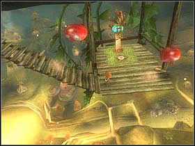 Powrót będzie nieco trudniejszy, gdyż po kładce spadać będą odbijające się warzywa - [ETAP III] Betameche in danger cz.5 | Artur i Minimki - Artur i Minimki - poradnik do gry