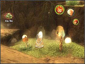 W pobliżu znajduje się przejście, które miniesz dzięki hipnotyzującym zdolnościom Betamechea - [ETAP II] Attack of the Henchmen cz.4 | Artur i Minimki - Artur i Minimki - poradnik do gry