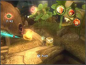 Za znajdującym się w pobliżu domkiem narysowane jest na ziemi małe koło - [ETAP II] Attack of the Henchmen cz.4 | Artur i Minimki - Artur i Minimki - poradnik do gry