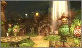 Dalsza droga będzie dostępna po zniszczeniu pozostałych dwóch kukieł (znajdują się na tej samej polanie co kwiat) - [ETAP I] The world of the Minimoys cz.2 | Artur i Minimki - Artur i Minimki - poradnik do gry