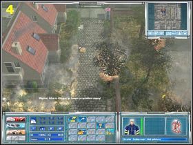 Tymczasem wydajmy strażakowi rozkaz, aby ten wyciągnął jeszcze jedną osobę przygniecioną przez elementy zawalonej konstrukcji (3) - [Misja 1] Dźwig upada na kościół! | Emergency 4 Global Fighters For Life - Emergency 4: Global Fighters For Life - poradnik do gry