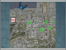 1a, 1b, 1c, 1d, 1e - Przypuszczalne miejsca zdarzeń - [Misja 3] Pułapka na kartel narkotykowy! | Emergency 4 Global Fighters For Life - Emergency 4: Global Fighters For Life - poradnik do gry