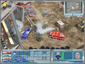 Nie pomińmy rannych kierowców znajdujących się we wrakach samochodów (3) - [Misja 4] Wypadek na Monster Truck! | Emergency 4 Global Fighters For Life - Emergency 4: Global Fighters For Life - poradnik do gry