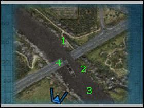 1) W tym miejscu należy zbudować most pontonowy - [Misja 5] Zawalony most | Emergency 4 Global Fighters For Life - Emergency 4: Global Fighters For Life - poradnik do gry