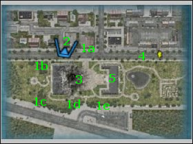 1a, 1b, 1c, 1d, 1e - W tych miejscach dojdzie do zaprószenia ognia - [Misja 6] Atak bombowy na konferencji! | Emergency 4 Global Fighters For Life - Emergency 4: Global Fighters For Life - poradnik do gry