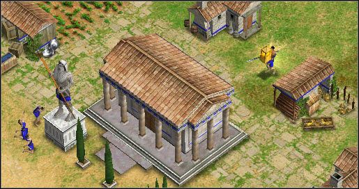 Jeden z trzech bonusów w drodze do świątyni. - Scenariusz 3 - Sięgając dna | Kampania | Age of Mythology - Age of Mythology - poradnik do gry