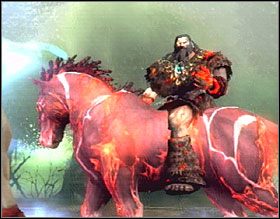 Walka z Barbarzyńcą składa się z czterech etapów - The Bog of the Forgotten | Solucja God of War II - God of War II - poradnik do gry