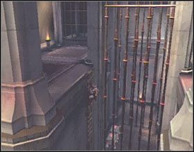 Po walce wyjdź po drabinie w pobliże punktu zapisu - Garden of the Gods | Solucja God of War II - God of War II - poradnik do gry