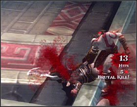 Użyj dźwigni na prawo od rampy na środku - Palace of the Fates | Solucja God of War II - God of War II - poradnik do gry