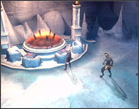 Gdy dojdziesz do końca, zobaczysz błyszczący głaz - przewróć go, a utworzysz sobie przejście do Tytana - Lair of the Titan (2) | Solucja God of War II - God of War II - poradnik do gry