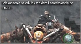 Niezwykle korzystnym wykorzystaniem chwilowego osłabienia jest podejście do nieruchomo leżącego głównego oka i zadziałanie na nim - Boss (final chapter) - Saddler | Solucja Resident Evil 4 - Resident Evil 4 - PC - poradnik do gry