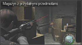 Drzwi na prawo prowadzą do małego magazynu, natrafisz tam na granat i złoto , więc nie omijaj tego miejsca - Island (5-3) - utrata Ashley | Solucja Resident Evil 4 - Resident Evil 4 - PC - poradnik do gry