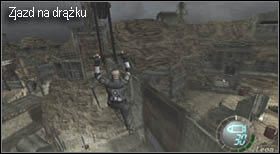 Natkniesz się na zjeżdżalnię z drążkiem - Island (5-4) - wsparcie powietrzne | Solucja Resident Evil 4 - Resident Evil 4 - PC - poradnik do gry