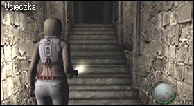 Sprawi to, iż fragment ściany się obróci i pojawi się skrzynia, a w jej wnętrzu znajdziesz kolejny fragment ornamentu - Castle (3-4) - rycerze | Solucja Resident Evil 4 - Resident Evil 4 - PC - poradnik do gry