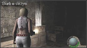 Prawidłowo rozwiązana łamigłówka sprawi, że wcześniej zamknięte drzwi w pomieszczeniu, w którym aktualnie się znajdujesz, zostaną otwarte (wskaże je kamera) - Castle (3-4) - rycerze | Solucja Resident Evil 4 - Resident Evil 4 - PC - poradnik do gry