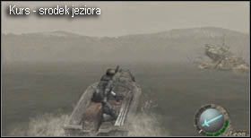 Wypłyń na środek jeziora i pokręć się po okolicy do momentu, aż załączy się scenka - rozpoczynasz pierwszą walkę z bossem (opis walki w osobnym dziale - Boss (1-3) Del Lago) - Village (1-3) - jezioro | Solucja Resident Evil 4 - Resident Evil 4 - PC - poradnik do gry