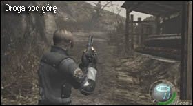 Po przejściu kilku kroków dojdziesz do rozwidlenia dróg - na początku skieruj się na ścieżkę prowadzącą pod górę - Village (1-3) - jezioro | Solucja Resident Evil 4 - Resident Evil 4 - PC - poradnik do gry