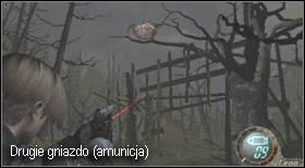 Nieopodal miejsca, w którym się znajdujesz, rosną drzewa, a na jednym z nich leży gniazdo - Village (1-3) - cmentarz | Solucja Resident Evil 4 - Resident Evil 4 - PC - poradnik do gry
