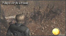 Wewnątrz uważaj na sidła, zatrzaśnij je nożem - Village (1-1) - Spotkanie Luisa | Solucja Resident Evil 4 - Resident Evil 4 - PC - poradnik do gry
