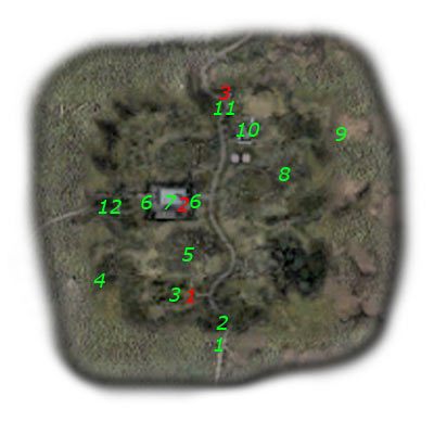 Najważniejsi NPC na mapie (kolor czerwony) - Mapa szczegółowa (1) | Wysypisko w Stalker Cień Czarnobyla - S.T.A.L.K.E.R.: Cień Czarnobyla - poradnik do gry