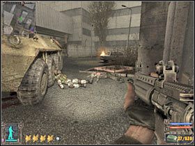 W celu przedostania się do laboratorium będziesz musiał podejść do klatki schodowej i zacząć schodzić na dół (#1) - Questy (2) | Jantar w Stalker Cień Czarnobyla - S.T.A.L.K.E.R.: Cień Czarnobyla - poradnik do gry