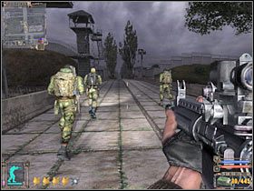 Podstawowa rzecz, o której już teraz powinieneś wiedzieć jest taka, iż dopóki nie zaatakujesz żadnego członka Powinności, nie będą oni do Ciebie wrogo nastawieni - Questy (1) | Magazyny wojskowe w Stalker Cień Czarnobyla - S.T.A.L.K.E.R.: Cień Czarnobyla - poradnik do gry