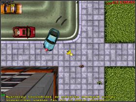 Teraz biegnij na południe, a za rogiem budynku - na zachód, w kierunku strzałki - Misje telefoniczne (4) | San Andreas - Mandarin Mayhem | Grand Theft Auto - Grand Theft Auto - poradnik do gry