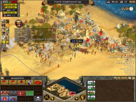 Stosuj tu sprawdzone reguły: rozbudowuj się po swojej stronie mapy, wyjdź z fortyfikacjami daleko od swojego miasta i spokojnie zbieraj armię - Tunisia | Napoleon w Rise of Nations - Rise of Nations - poradnik do gry