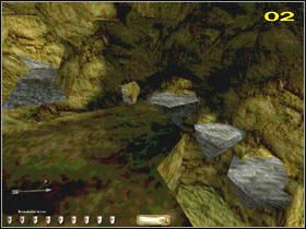 Musisz przeskoczyć przez rzekę i ostrożnie schodzić w dół, aż znajdziesz wejście do tunelu - THE LOST CITY (1) | MISJA 7 | Thief The Dark Project - Thief: The Dark Project - poradnik do gry