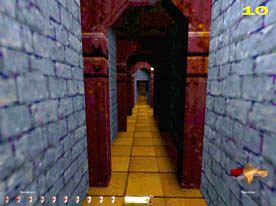 Niezależnie, w którym kierunku pójdziesz, dojdziesz do końca korytarza, gdzie na północy znajdują się schody do piwnicy - UNDERCOVER (2) | MISJA 8 | Thief The Dark Project - Thief: The Dark Project - poradnik do gry