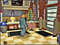 Czas zająć się Whizzerem, pomyślał Sam i dziarskim krokiem przestąpił próg sklepu - Psychoterapia grupowa | I. Culture Shock | Sam & Max Sezon 1 - Sam & Max: Sezon 1 - poradnik do gry