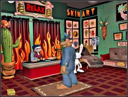 Psychoterapeutka po otrzymaniu formularza zaproponowała darmową sesję psychoanalizy - Psychoanaliza na zamówienie | I. Culture Shock | Sam & Max Sezon 1 - Sam & Max: Sezon 1 - poradnik do gry