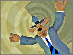 Sam znalazł się we własnym biurze - W okowach hipnozy | I. Culture Shock | Sam & Max Sezon 1 - Sam & Max: Sezon 1 - poradnik do gry