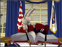 Wyglądało na to, że właśnie dekapitował głowę państwa - Jak dotrzeć do prezydenta? | IV. Abe Lincoln Must Die | Sam & Max Sezon 1 - Sam & Max: Sezon 1 - poradnik do gry