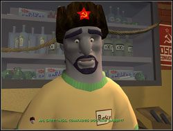 Po chwili bohaterowie dotarli do sklepu, gdzie powitał ich towarzysz Bosco - Chcesz pokoju - gotuj się do wojny | IV. Abe Lincoln Must Die - Sam & Max: Sezon 1 - poradnik do gry