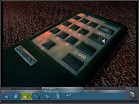 Na dywanie, na prawo od łóżka, leży pilot od telewizora (#1) - Wejść i wyjść - (2) | Śledztwo #1 | CSI Kryminalne Zagadki Las Vegas - CSI: Kryminalne Zagadki Las Vegas - poradnik do gry