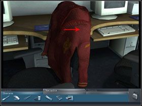 Zwróć uwagę na sweter wiszący na oparciu krzesła - W rytmie Garveya - (3) | Śledztwo #3 | CSI Kryminalne Zagadki Las Vegas - CSI: Kryminalne Zagadki Las Vegas - poradnik do gry