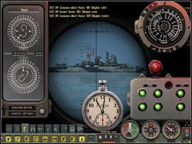 Zatrzymujemy bieg czasu klawiszem (-) w Panelu Sterowania Grą, lub klawiszem Num(-) - Torpedo Attack - Tryb zaawansowany teoria (5) | Submarine School - Silent Hunter 4: Wolves of the Pacific - poradnik do gry