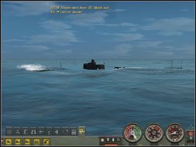 Meldunek o kontakcie zmusza do natychmiastowego alarmowego zanurzenia. - Conwoy attack (1) | Submarine School w Silent Hunter 4 - Silent Hunter 4: Wolves of the Pacific - poradnik do gry