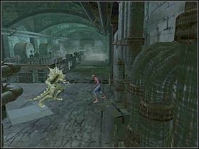 Za nim z kolei znajdziesz kolejny długi tunel [1] - Part 2 - Connors the Lizard (1) - The Lizard - Spider-Man 3: The Game - poradnik do gry