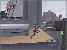 Tym razem zaczynasz na dachu wieżowca, gdzie znajduje się japoński ogród - Part 2 - When the Bell Tolls - Dragon Tail - Spider-Man 3: The Game - poradnik do gry