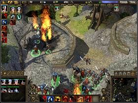 Zbierz swoją i armię i przyszykuj się na atak na dwa kolejne obozy (obozu na dalekiej północy na razie nie atakuj) - SIEDMIOGRÓD cz.3 - SpellForce 2: Władca Smoków - poradnik do gry