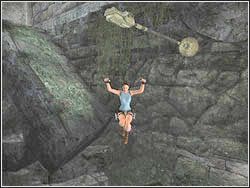 Wysuń skrzynię z wnęki tuż obok i przepchnij ją pod pochyłą ścianę, którą tu zjechałaś - 03. Vilcabamba (2) | Peru w Tomb Raider Anniversary - Tomb Raider: Anniversary - poradnik do gry