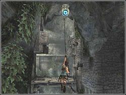 Tymczasem zwróć się w prawo w stronę ściany i skocz na widniejący w nie wąski występ - 04. Zaginiona Dolina (1) | Peru w Tomb Raider Anniversary - Tomb Raider: Anniversary - poradnik do gry