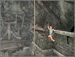 Czeka cię ponowna wspinaczka na górę aż do miejsca, gdzie zdecydowałeś się opuścić na dół do dziury - 04. Zaginiona Dolina (2) | Peru w Tomb Raider Anniversary - Tomb Raider: Anniversary - poradnik do gry
