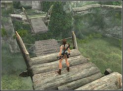 Wróć w stronę wyjścia, ale nie wychodź przez nie, tylko wskocz na kolejne dwie półki, znajdujące się tuż obok - 04. Zaginiona Dolina (4) | Peru w Tomb Raider Anniversary - Tomb Raider: Anniversary - poradnik do gry