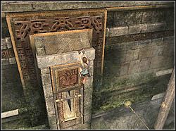 Obróć się plecami do mechanizmu z dźwignią, a następnie wybij do tyłu łapiąc się krawędzi nad mechanizmem - 05. Grobowiec Qualopeca (2) | Peru w Tomb Raider Anniversary - Tomb Raider: Anniversary - poradnik do gry