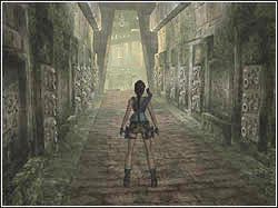 W dalszej części korytarza, za zakrętem na prawo ponownie natrafisz na odcinek ze śmigającymi strzałkami - 05. Grobowiec Qualopeca (2) | Peru w Tomb Raider Anniversary - Tomb Raider: Anniversary - poradnik do gry