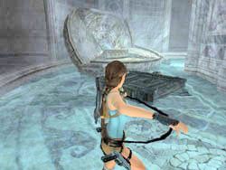 Dosuń blok do otworu gębowego ryby - zablokujesz wypływ wody i poziom wody ponownie opadnie - 06. Świątynia św. Franciszka (4) | Grecja w Tomb Raider Anniversary - Tomb Raider: Anniversary - poradnik do gry